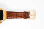 Aurum Brown Apple Watch Case - Gold