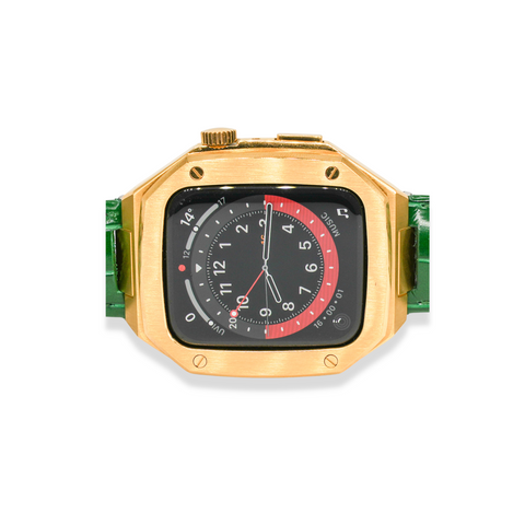 Aurum Green Apple Watch Case - Gold